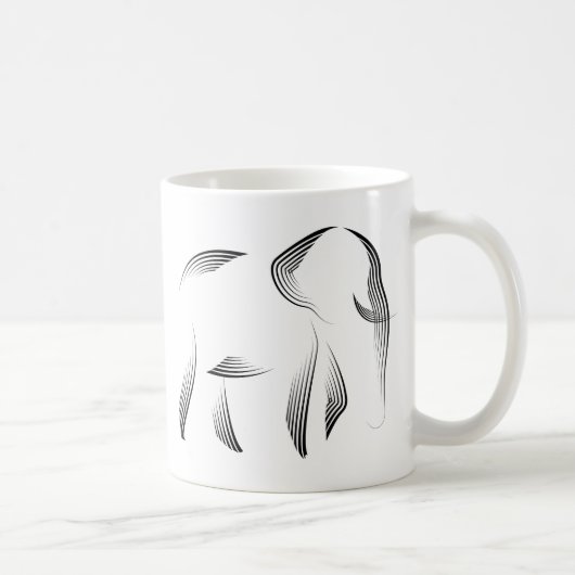 Tiere - Elefant Kaffeetasse (Rechts)