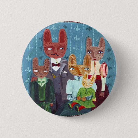Tiere Familie Button (Vorderseite)