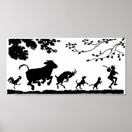 Tiere folgen dem Führer Poster (Vorne)