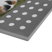 Tiere Forever Graues und Weiß Foto Schneidebrett (Ecke)