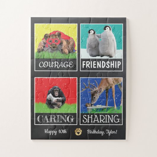 Tiere Freunde Jigsaw Puzzle (Vertikal)