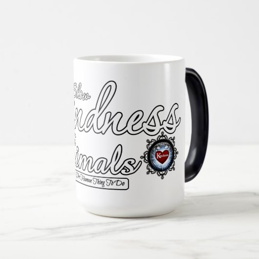 Tiere freundlich anzeigen verwandlungstasse (VorderseiteRechts)