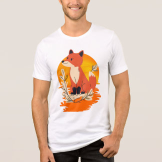 TIERE-Fuchs-Tee-Natur Inspiriertes grafisches T-Sh Tri-Blend Shirt