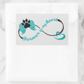 Tiere für immer in meinem Herzen Rechteckiger Aufkleber (Tasche)