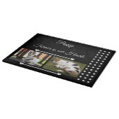 Tiere für immer Schwarz-Weiß-Foto Schneidebrett (Ecke)