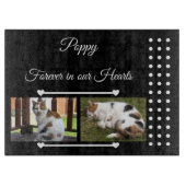 Tiere für immer Schwarz-Weiß-Foto Schneidebrett (Vorderseite)