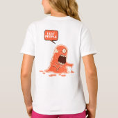 Tiere gerettet, Menschen essen T-Shirt (Rückseite)