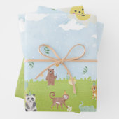 Tiere Geschenkpapier Set (Beispiel)