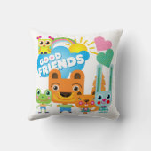 Tiere Gute Freunde Kissen (Rückseite)