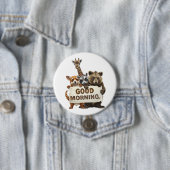 Tiere, Guten Morgen, Button (Beispiel)