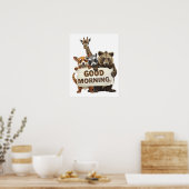 Tiere, Guten Morgen, Poster (Küche)