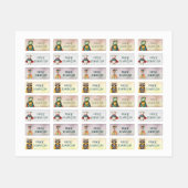 Tiere Heroes wasserdichte Kinder Name Kleidung Etiketten (Blatt)