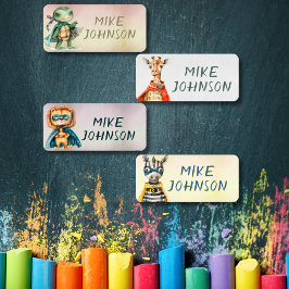 Tiere Heroes wasserdichte Kinder Name Kleidung Etiketten