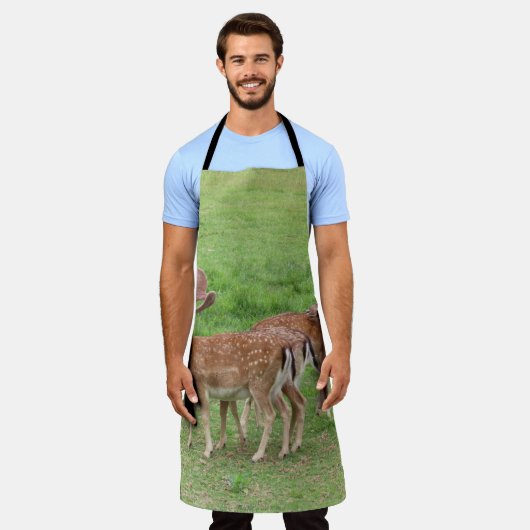 Tiere, Hirsche, wild lebende Tiere, Wald, Wiese, J Schürze (Getragen)