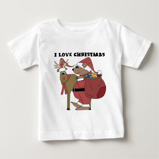 Tiere I Liebe Weihnachtsgeschenke und Geschenke Baby T-shirt (Vorderseite)