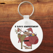 Tiere I Liebe Weihnachtsgeschenke und Geschenke Schlüsselanhänger (Vorderseite)