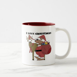 Tiere I Liebe Weihnachtsgeschenke und Geschenke Zweifarbige Tasse