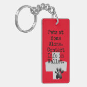 Tiere ICE-Kontaktwarnung Schlüsselanhänger (Vorderseite links)