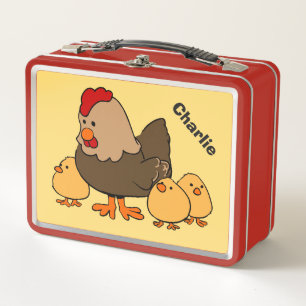 Tiere Illustrationen benutzerdefinierter Name Metall Brotdose