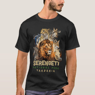 Tiere im afrikanischen Serengeti-Nationalpark Safa T-Shirt