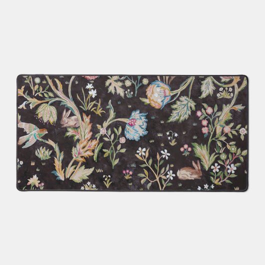 Tiere im Blumengarten, William Morris Schreibtischunterlage (Vorderseite)