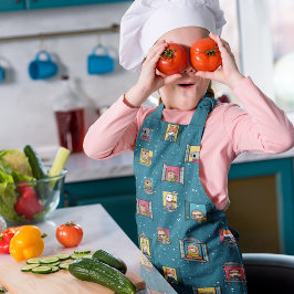Tiere im Fenster Schürze