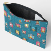 Tiere im Fenster Zubehörtasche (Offen)