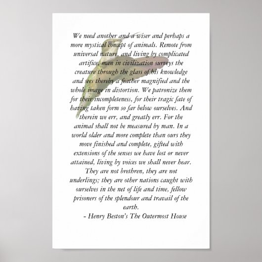 Tiere im Haus in äußerster Randlage Poster (Vorne)