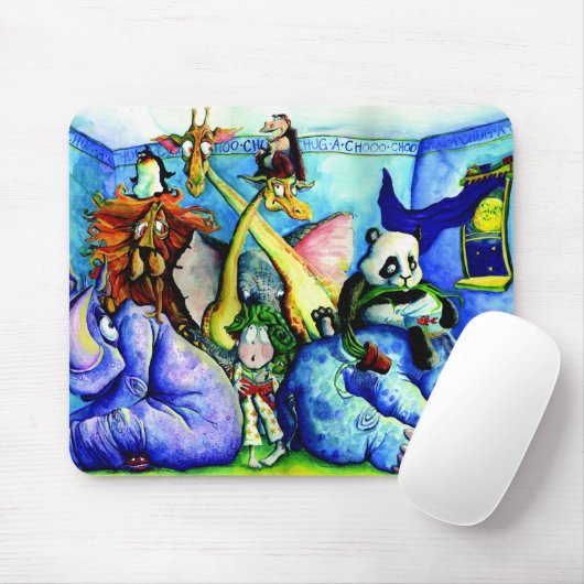 Tiere im Schlafzimmer Mousepad (Mit Mouse)