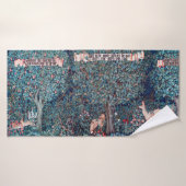 Tiere im Wald, William Morris Badehandtuch (Badehandtuch)