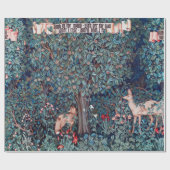 Tiere im Wald, William Morris Geschenkpapier (Flach)