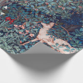 Tiere im Wald, William Morris Geschenkpapier (Ecke)
