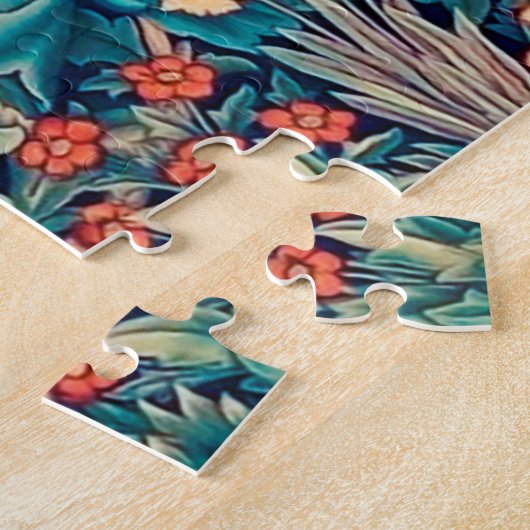 Tiere im Wald, William Morris Jigsaw Puzzl Puzzle (Seite)