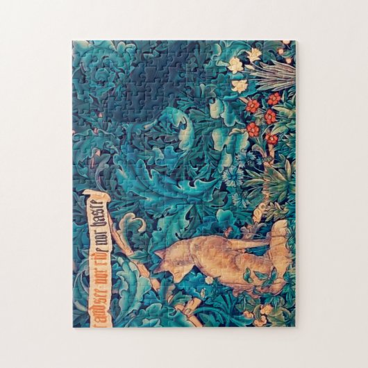 Tiere im Wald, William Morris Jigsaw Puzzl Puzzle (Vertikal)