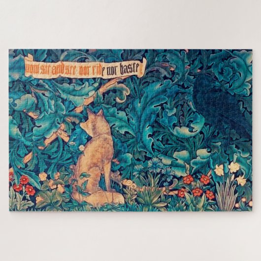 Tiere im Wald, William Morris Jigsaw Puzzl Puzzle (Horizontal)