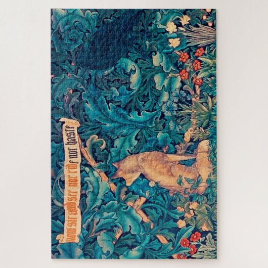 Tiere im Wald, William Morris Jigsaw Puzzl Puzzle (Vertikal)
