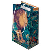 Tiere im Wald, William Morris Kleine Geschenktüte (Rückseite Schrägansicht)