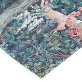 Tiere im Wald, William Morris Kurzer Tischläufer (Ecke)