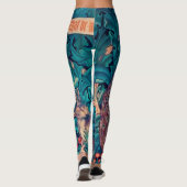 Tiere im Wald, William Morris Leggings (Rückseite)