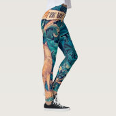 Tiere im Wald, William Morris Leggings (Rechts)