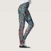 Tiere im Wald, William Morris Leggings (Rechts)