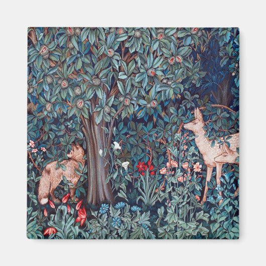 Tiere im Wald, William Morris Magnet (Vorne)