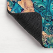 Tiere im Wald, William Morris Mouse Pad Mousepad (Ecke)