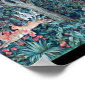 Tiere im Wald, William Morris Poster (Ecke)