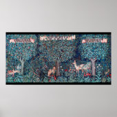 Tiere im Wald, William Morris Poster (Vorne)