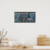 Tiere im Wald, William Morris Poster (Küche)