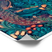 Tiere im Wald, William Morris Poster (Ecke)