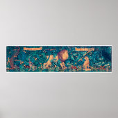 Tiere im Wald, William Morris Poster (Vorne)