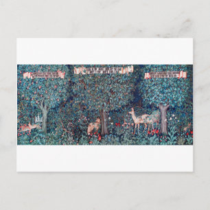 Tiere im Wald, William Morris Postkarte