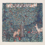 Tiere im Wald, William Morris Schal<br><div class="desc">William Morris (24. März 1834 - 3. Oktober 1896) war ein britischer Textil-Designer, Dichter, Schriftsteller, Übersetzer und sozialistischer Aktivist, der mit der British Arts and Crafts Movement assoziiert war. Er trug maßgeblich zur Wiederbelebung der traditionellen britischen Textilkunst und -methoden bei. Seine literarischen Beiträge trugen dazu bei, das moderne Fantasy-Genre zu...</div>